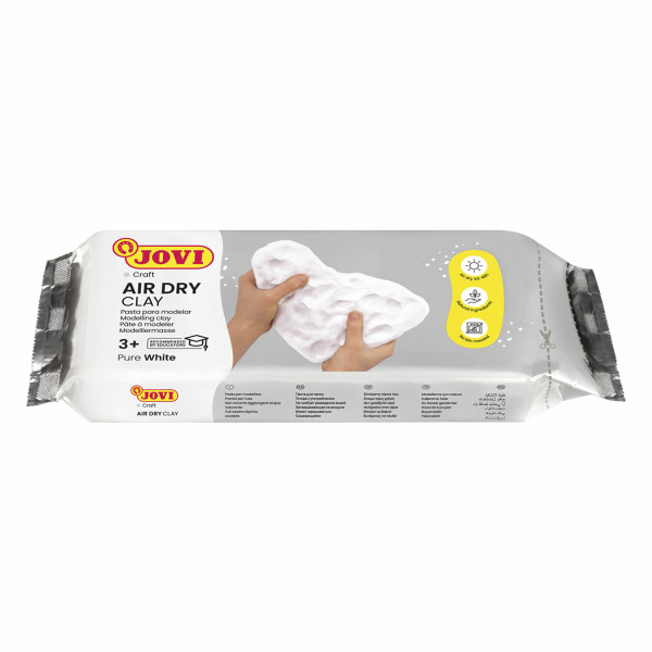 Паста (масса) для моделирования и лепки JOVI, отвердевающая, 250г, белая,83 223957