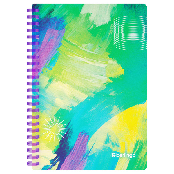 Бизнес-тетрадь A5, 80л., Berlingo "Collision XS", клетка, на силиконовом гребне, 80г/м2, пластик обложка 700мкм RNt_A5S19 369311 - МСК «Форвард»