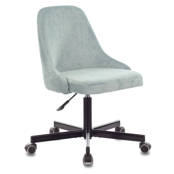 Кресло БЮРОКРАТ CH-340M, пятилучие металлическое, ткань, серо-голубое "light 28", 1398209 532650