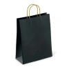Крафт-пакет бумажный "Black" 26х15х35 см, КОМПЛЕКТ 25ШТ с кручеными ручками, плотность 80 г/м2, моноцвет, 112429 701004 - МСК «Форвард»