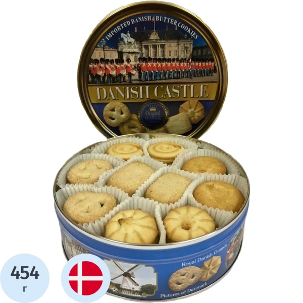 Печенье сдобное BISQUINI Danish Castle 454 г 721446