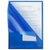 Папка-уголок с карманом для визитки А4, синяя, 0,18 мм, BRAUBERG EXTRA, 271707 - МСК «Форвард»