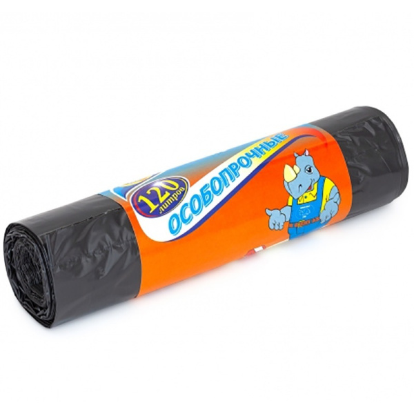 Мешки для мусора 120л 10шт Мультипласт ПВД особопрочные 25мкм - МСК «Форвард»