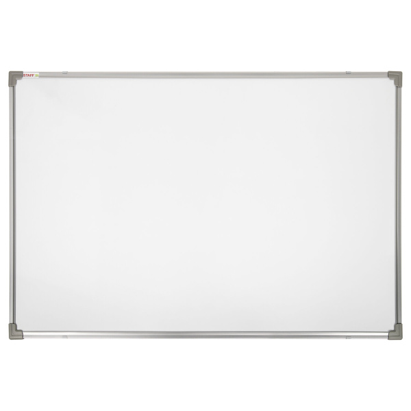 Доска магнитно-маркерная 90х120 см, ПВХ рамка, ГАРАНТИЯ 10 ЛЕТ, РОССИЯ, STAFF, 236159