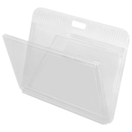 Бейдж горизонтальный (54х85 мм), прозрачный, ЗАЩИТА ОТ ВЛАГИ И ПЫЛИ, BRAUBERG EXTRA, 238805 - МСК «Форвард»