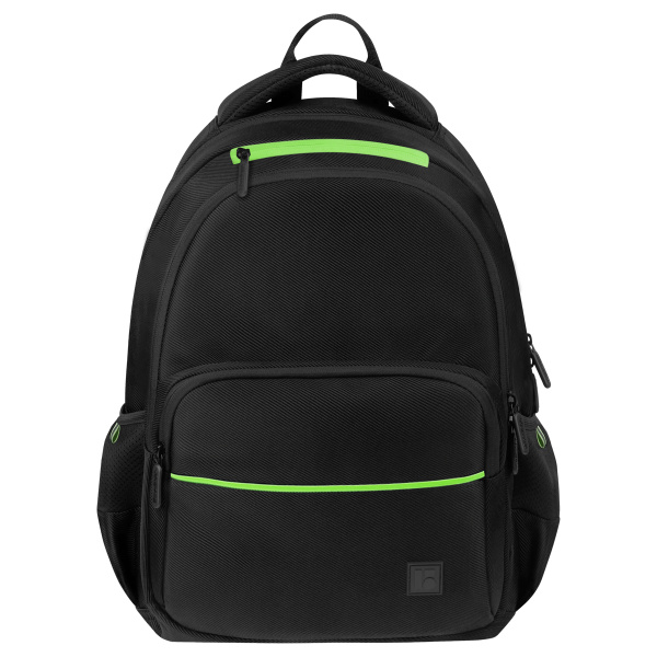 Рюкзак Berlingo U3 "Black-green" 41*29,5*13см, 2 отделения, 4 кармана, эргономичная спинка RU-U3-1060 368697 - МСК «Форвард»