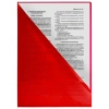 Папка-уголок жесткая, непрозрачная (тонированная), А4, BRAUBERG "UNIVERSAL", красная, 0,18 мм, 273058 - МСК «Форвард»