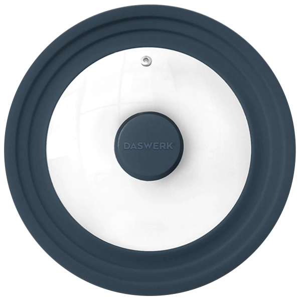 Крышка для любой сковороды и кастрюли универсальная 3 размера (16-18-20см) антрацит, DASWERK, 607583