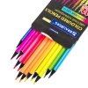 Карандаши цветные BRAUBERG NEON, 12 неоновых цветов, трехгранные, грифель 3 мм, черное дерево, 181852 - МСК «Форвард»
