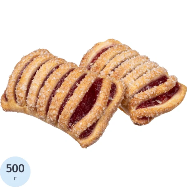 Печенье слоёное Полет штрудлики с малиной 500 г 876100 - МСК «Форвард»