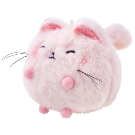 Игрушка пищалка мягкая заводная "Кот Пухляш", КОМПЛЕКТ 12ШТ  высота 8 см, WOOZOO (ВУЗУ), 666201 - МСК «Форвард»