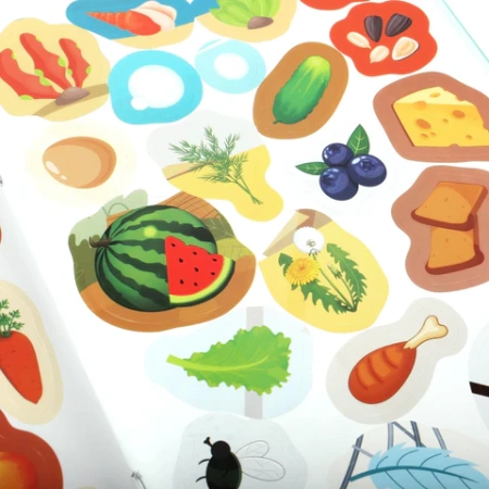 Книжка с наклейками "НАКЛЕЙКИ МАЛЫШАМ", ассорти, КОМПЛЕКТ 12ШТ 162х215 мм, 16 страниц, УМКА 691214 - МСК «Форвард»