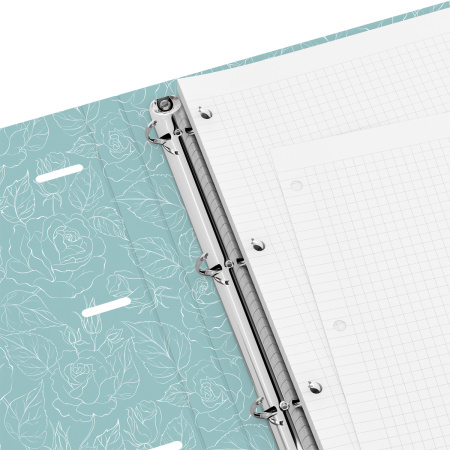 Тетрадь на кольцах А4, 120л., BG "Розы", картон, матовая ламинация 382717 - МСК «Форвард»