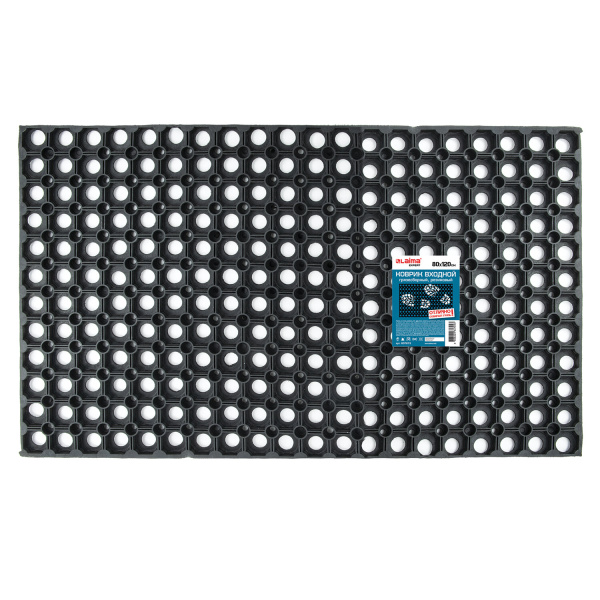 Коврик входной резиновый грязесборный ячеистый толщина 22мм, 80х120см, LAIMA EXPERT, 607813