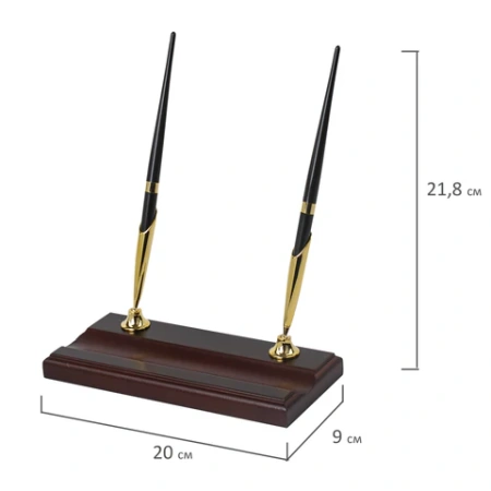 Набор подарочный настольный BESTAR "Ares" из дерева, 7 предметов, цвет "орех", 236356 - МСК «Форвард»