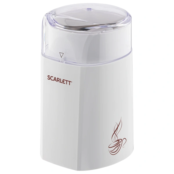 Кофемолка SCARLETT SC-CG44506, 160Вт, объем 60г, пластик, ножи из нерж. стали, белая с рисунком 455875