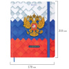 Дневник 1-11 класс 48 л., твердый, BRAUBERG, матовая ламинация, резинка, закладка-ляссе, с подсказом, "Герб", 107238 - МСК «Форвард»