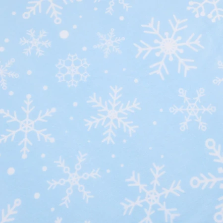 Плед новогодний, 150х200 см, "Снежинки", полиэстер, 210 г/м2, ЗОЛОТАЯ СКАЗКА, 592530 - МСК «Форвард»