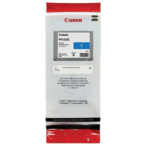 Картридж струйный CANON (PFI-320C) для imagePROGRAF TM-200/205/300/305, голубой, 300мл, ориг 2891C00 363499 под заказ 8 дней