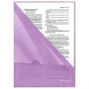 Папка-уголок жесткая, непрозрачная, А4, цвет лиловый, 0,15 мм, BRAUBERG PASTEL, 272890 - МСК «Форвард»