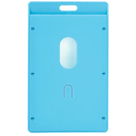 Бейдж вертикальный (90х54 мм) АССОРТИ, голубой, красный, салатовый, оранжевый, BRAUBERG ULTRA COLOR, 238821 - МСК «Форвард»