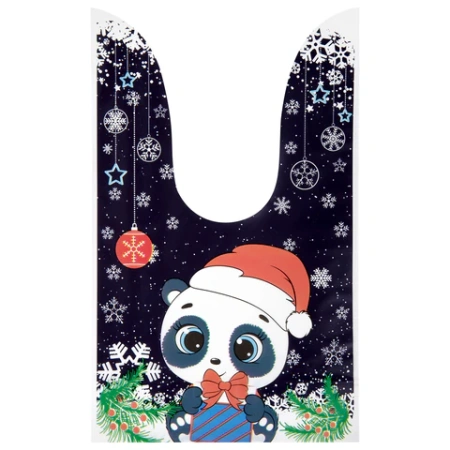 Пакетик подарочный НАБОР 35 штук, новогодний, 13,8х23 см, с зажимами, полиэтилен, ЗОЛОТАЯ СКАЗКА, 592423 - МСК «Форвард»