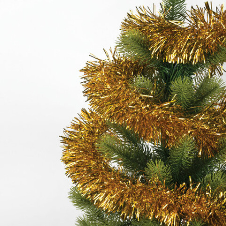 Мишура КОМПЛЕКТ 3 штуки, диаметр 100 мм, длина 2 м, золотистая, 592220 - МСК «Форвард»