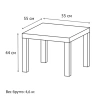 Стол журнальный "Лайк" аналог IKEA (550х550х440 мм), дуб светлый 641922 минпромторг под заказ 8 дней - МСК «Форвард»