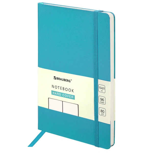 Блокнот-скетчбук А5 130х210мм, BRAUBERG ULTRA, балакрон, 80г/м2, 96л, без линовки, бирюзовый, 113050