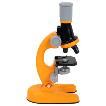 Микроскоп с подсветкой, 30 предметов, в т.ч. набор из 12 микропрепаратов в подарок, увеличение 100х, 400х, 1200х, BRAUBERG KIDS, 391400 - МСК «Форвард»