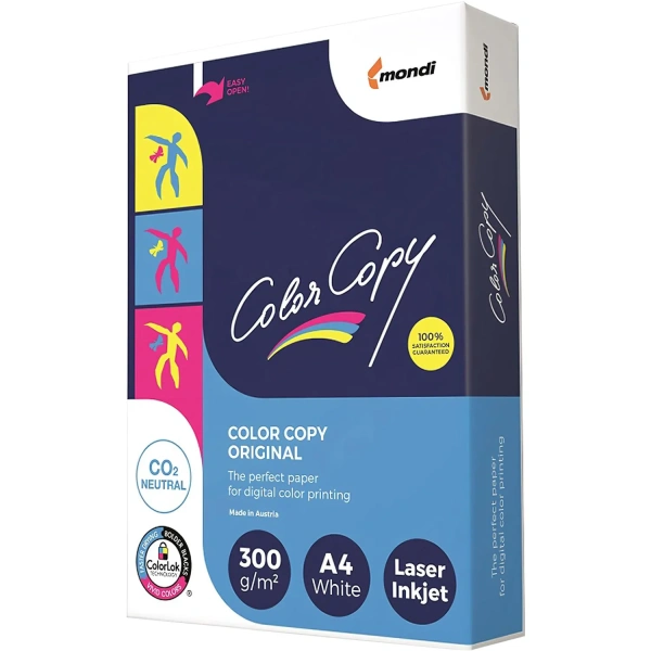 Бумага Color Copy А4, 300 г/кв.м, 125л  для цветной лазерной печати 79692