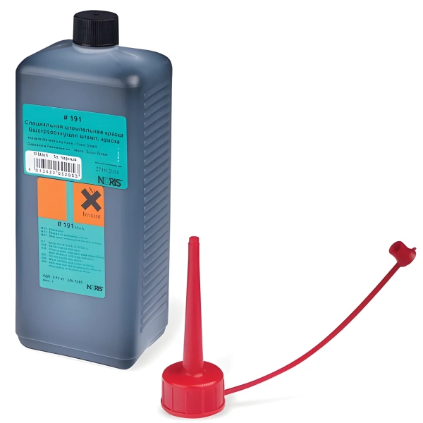 Краска штемпельная NORIS черн. 1л (универс. для глянц. бумаги, металла, пластмасс и т.д.), 191Еч 223631