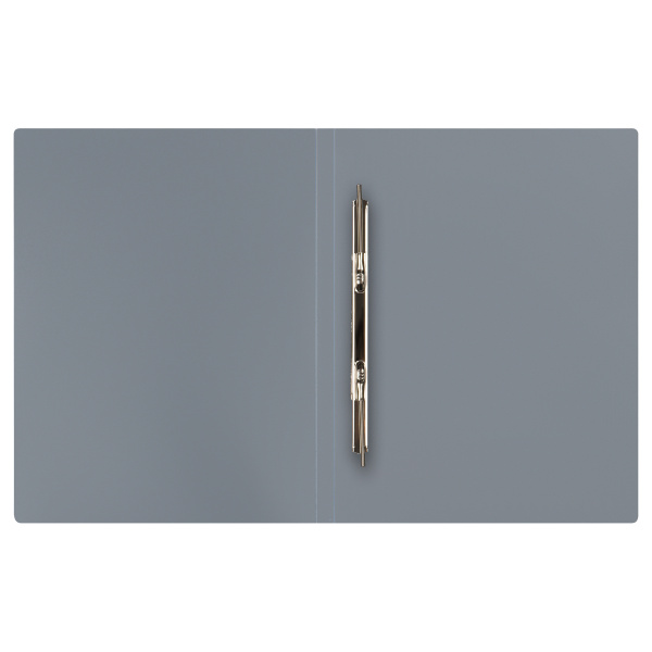 Папка с пружинным cкоросшивателем СТАММ А4, 14мм, 500мкм, пластик, серая ММ-30667 355642 - МСК «Форвард»