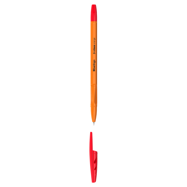 Ручка шариковая Berlingo "Tribase Orange" красная, 0,7мм корпус оранжевый CBp_70913 265893 - МСК «Форвард»