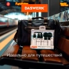 Дорожный набор флаконов в косметичке с наклейками, 7 флаконов (5х50 мл, 2х10 мл), DASWERK (ДАСВЕРК), 609298 - МСК «Форвард»