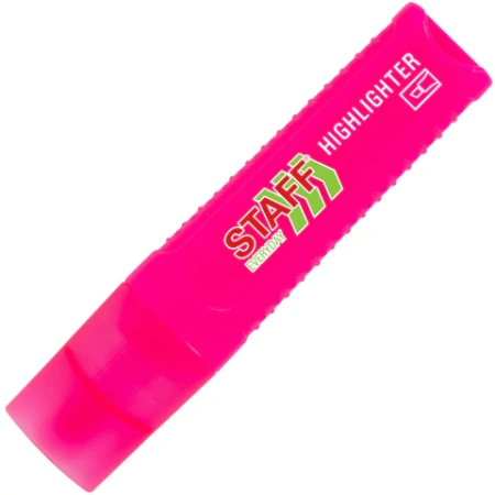 Текстовыделитель STAFF "EVERYDAY HL-707", РОЗОВЫЙ, линия 1-5 мм, скошенный наконечник, 152544 - МСК «Форвард»