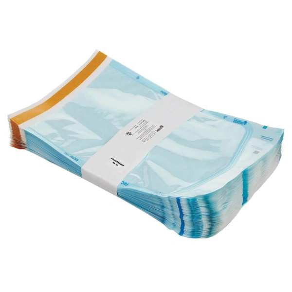 Пакет комб. самокл. ВИНАР СТЕРИТ, комплект 100 шт., для ПАР/ГАЗ стерилизации, 200х300мм, 630433