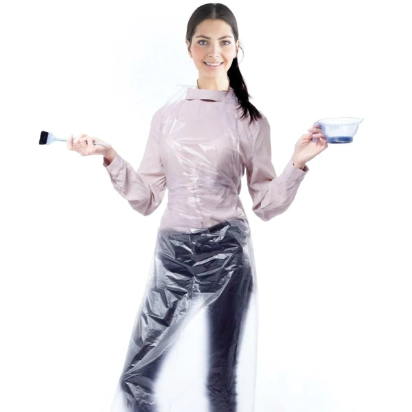 Фартуки полиэтиленовые, КОМПЛЕКТ 100шт., одноразовые, СТАНДАРТ, размер 68х110, 12мкм, LAIMA, 610850