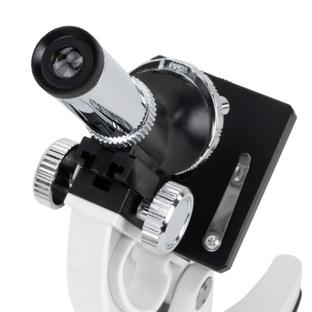 Микроскоп с подсветкой в кейсе, 74 предмета, в т.ч. набор из 16 микропрепаратов в подарок, увеличение 300х,600х,1200х, BRAUBERG KIDS, 391399 - МСК «Форвард»