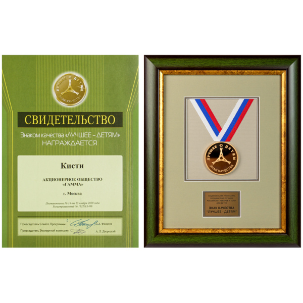 Кисть синтетика Гамма, круглая №02 280618.07.02 278482 - МСК «Форвард»