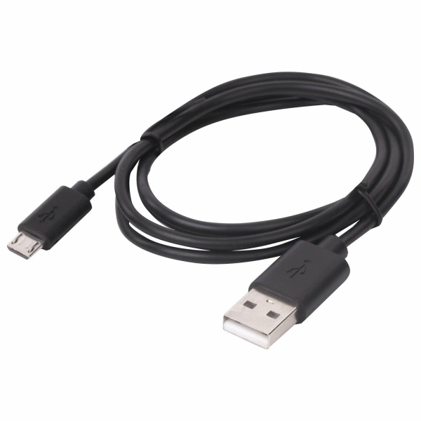 Кабель USB2.0-micro USB, 1м, SONNEN, медь, для передачи данных и зарядки, черный, 513115