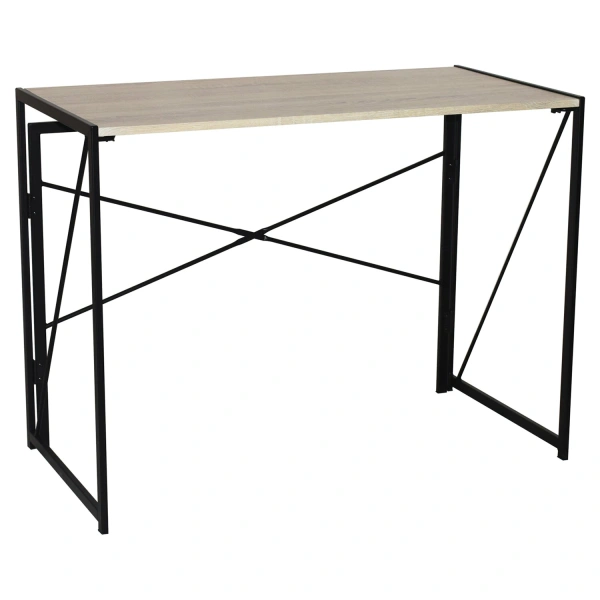 Стол на металлокаркасе BRABIX LOFT CD-002 (ш1000*г500*в750мм), складной, цвет дуб натуральный,641214