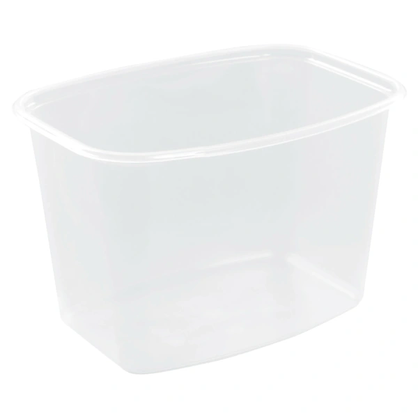 Одноразовый контейнер 750мл, КОМПЛЕКТ 100шт, БЕЗ КРЫШКИ, 138х102мм прозрачные, ПП, ЮПЛАСТ, шк449 ЮУП 607537