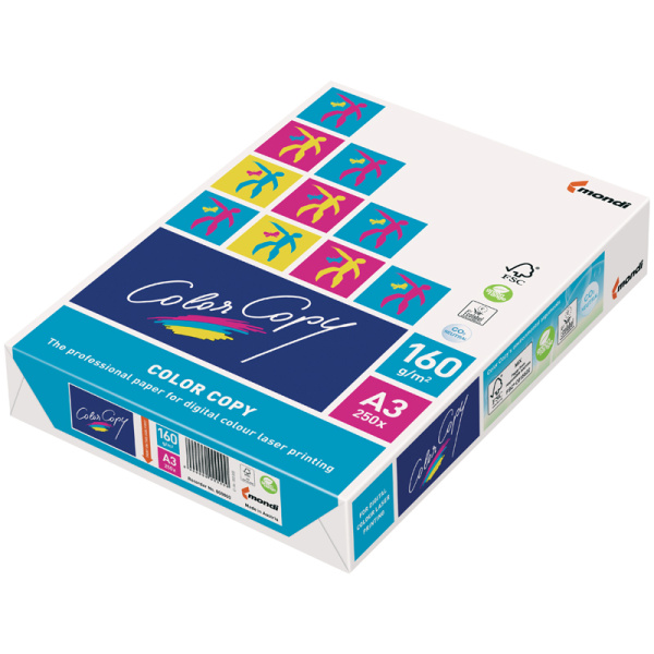 Бумага Color copy А3, 160г/м2, 250л 161% для цветной лазерной печати 090770 - МСК «Форвард»