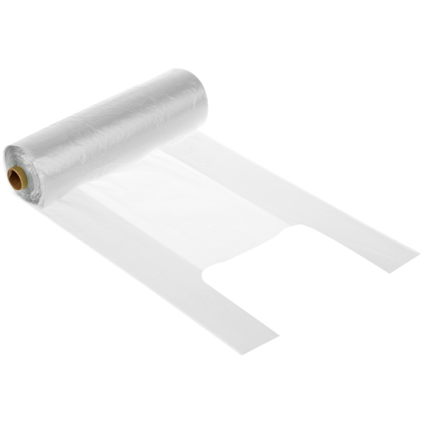 Пакет-майка OfficeClean, ПНД, 25+12*45см, 10мкм, рулон на втулке, 200шт., прозрачный 317612 - МСК «Форвард»