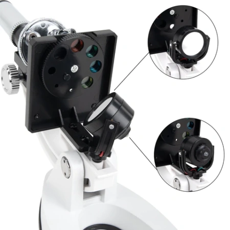 Микроскоп с подсветкой в кейсе, 74 предмета, в т.ч. набор из 16 микропрепаратов в подарок, увеличение 300х,600х,1200х, BRAUBERG KIDS, 391399 - МСК «Форвард»