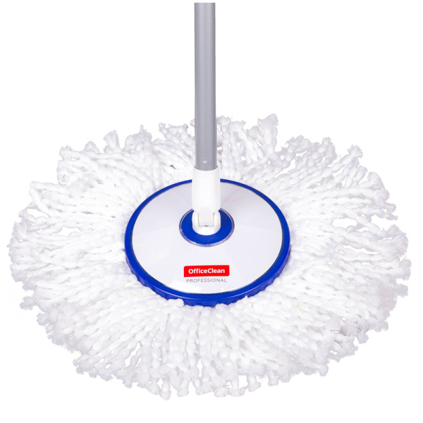 Набор для уборки OfficeClean Professional ведро 5л с отжимом и педалью, швабра с круглой насадкой 266768 - МСК «Форвард»