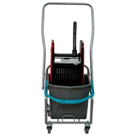 Тележка уборочная Eco-Force, 1 съемное ведро 25 л, отжим, металлический каркас, бесшумные колеса, 21EF/1 609747 - МСК «Форвард»