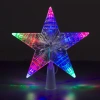Звезда на ель ЗОЛОТАЯ СКАЗКА 10 LED, 16,5 см, прозрачный корпус, 3 цвета, на батарейках, 591272 - МСК «Форвард»