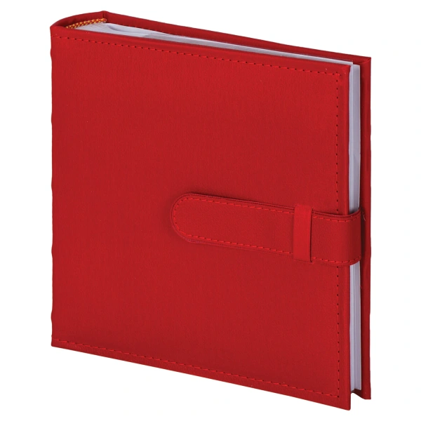 Фотоальбом BRAUBERG на 200 фото 10*15 см, под кожу, бумажные страницы, бокс, красный, 391193